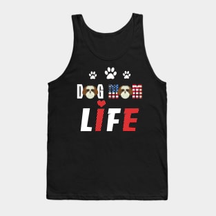 Shih Tzu Mom Life Patriotic America 4Th Of July Tank Top